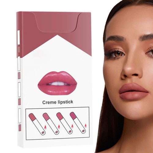 Velvet Thin Lipstick Velvet Non Stick Cup Lipstick Easy To Color Full Lip Gloss - Foto 8 di 17