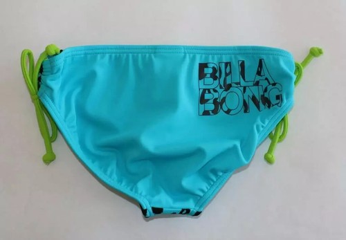 New Billabong Girls "Georgina" 2 Piece Reversible Swim Suit in Aqua Blue Size 5 - Picture 5 of 6