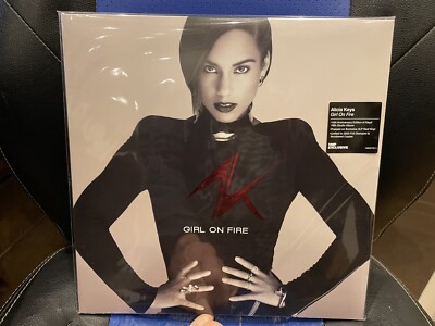 SOLD OUT LIMITED ALICIA KEYS GIRL ON FIRE VINYL ME PLEASE DBL OPAQUE RED VINYL