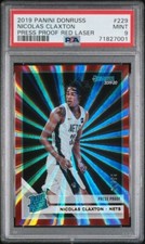 2019-20 Donruss Red Laser Nicolas Claxton Rookie #229 PSA 9 Nets /99