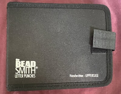 The Beadsmith Letter Punches Handwritten Uppercase 2mm