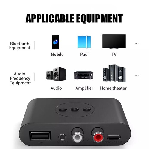 Bluetooth 5.2-Empfänger Kabelloser Stereo-Audio-Adapter 3 5-Mm-Klinke Aux ' - Photo 9/15