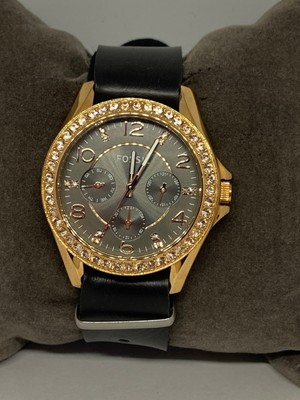 Fossil ES3888 Women's Black Leather 