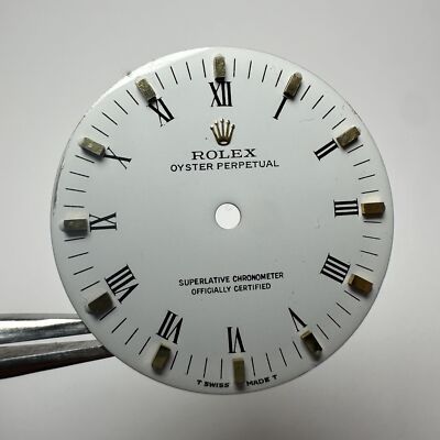 Rolex Oyster Perpetual Boy Zifferblatt Gold White Roman 31mm gebraucht