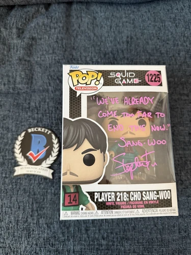 Funko Pop #1225 Player 218 Cho Sang Woo Signed Beckett Stephen Fu VA - Protector