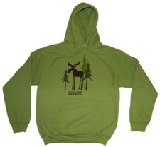 Alaska Leggy Moose Hooded Sweatshirt Kiwi Adult XX Large