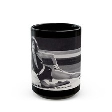 Joan Collins #636 (Vintage Female Icon) Black Coffee Mug