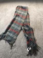 New gray cejon scarf made in italy
