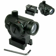 Tactical Holographic Green / Red Dot Sight Scope with Rail Mount & 1" Rail Riser