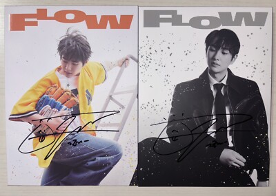 SHINee ONEW [FLOW] Autographed Signed Album Both Ver Full Set | eBay
