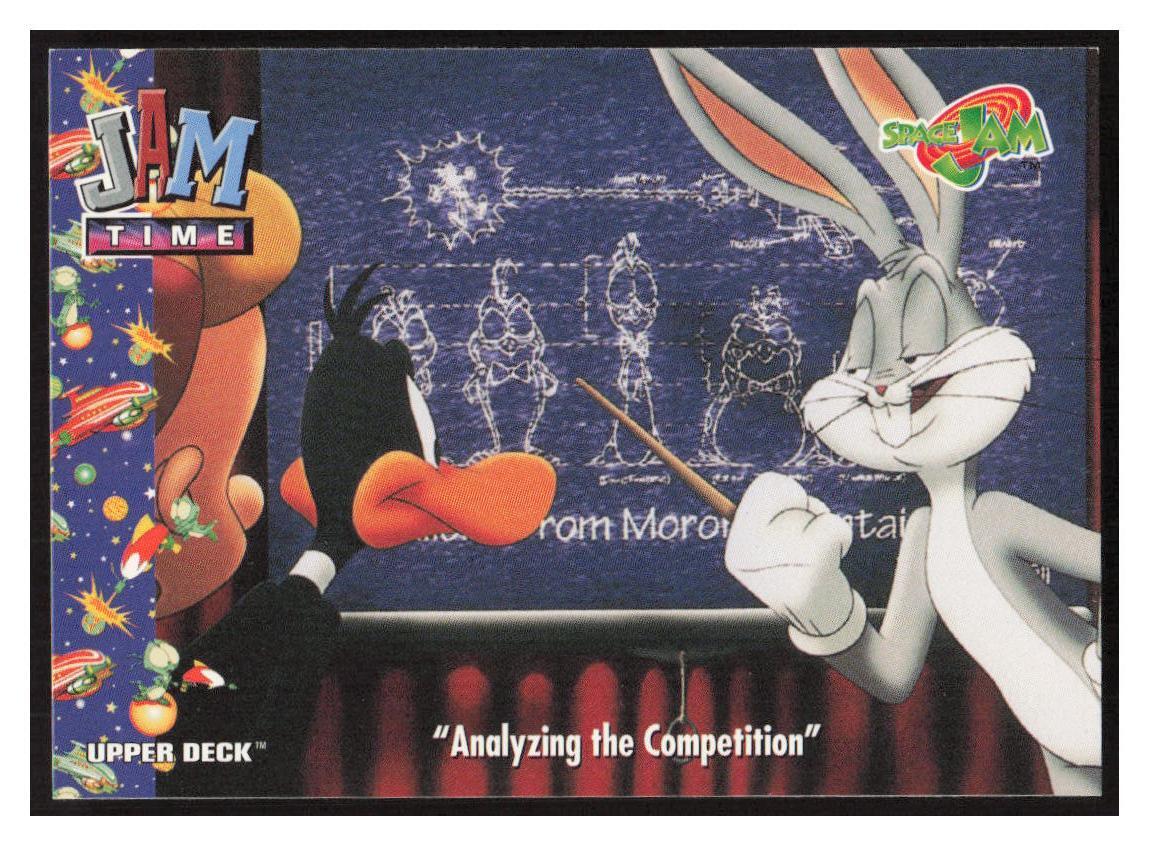 1996 Upper Deck Space Jam #40 "Analyzing the Competition" -