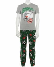 CHRISTMAS Story Pajamas Set Men's Large L NEW Shirt Lounge Sleep Pants Set NWT