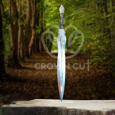 Handmade Viking Outdoor Hunting Tactical Survival Short Troy Sword Machete