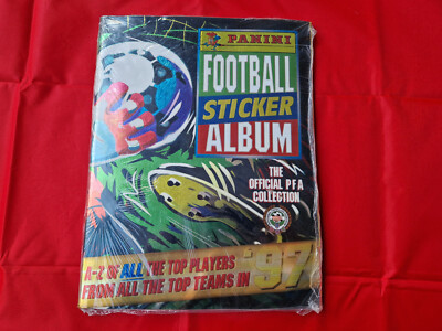 Panini Football 97 PFA original, factory sealed sigillato sticker set+album