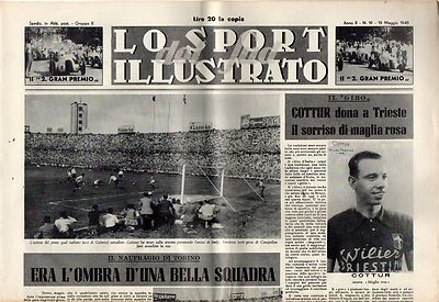 [SM4] RIVISTA LO SPORT ILLUSTRATO DEL SUD ANNO 1948 NUMERO 19 COTTUR DONA A...
