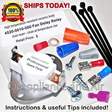 4520-0010-000 Fan Delay Relay Switch F130-20F Berko Marley Qmark, Ships TODAY!