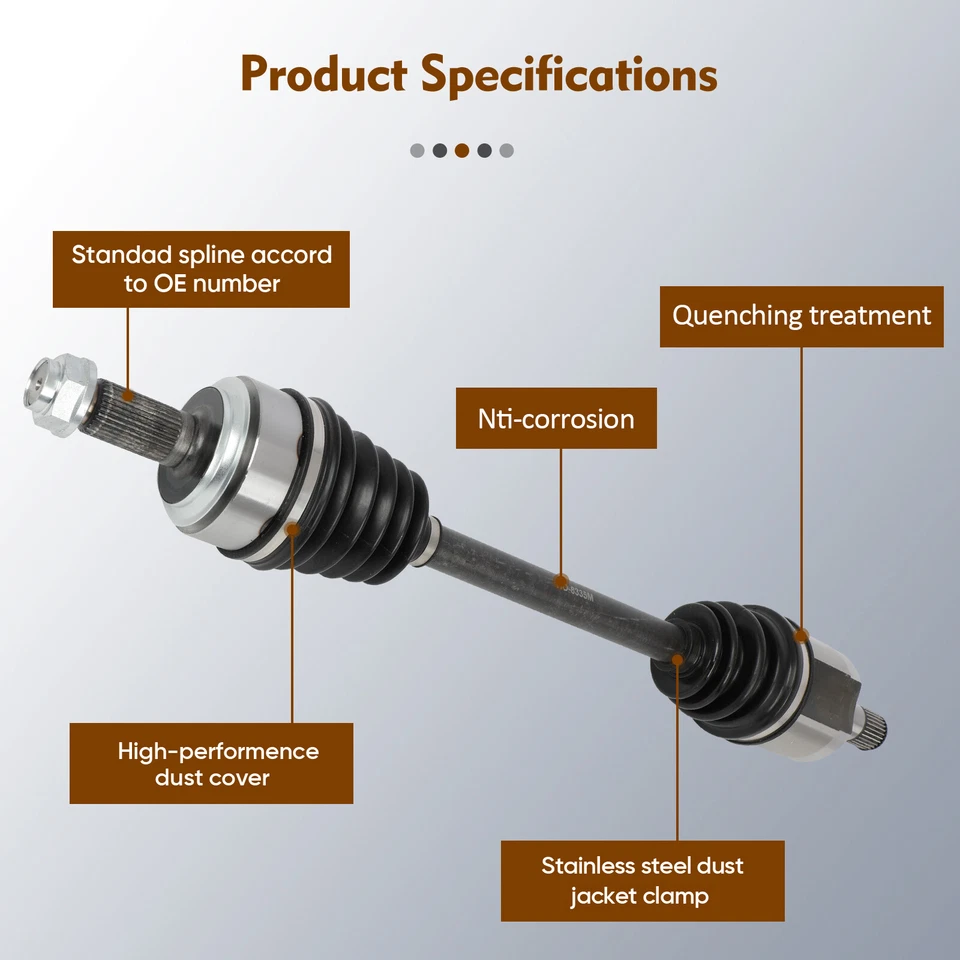 Par de transmisión automática frontal. Eje para Acura TL 2009-2012 3,5 L 3,7 L CV Foto 3 de 4