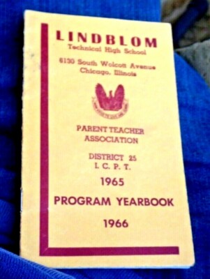 VINTAGE BOOKLET LINDBLOM TECHNICAL HIGH SCHOOL WOLCOTT AVE CHICAGO IL 1965