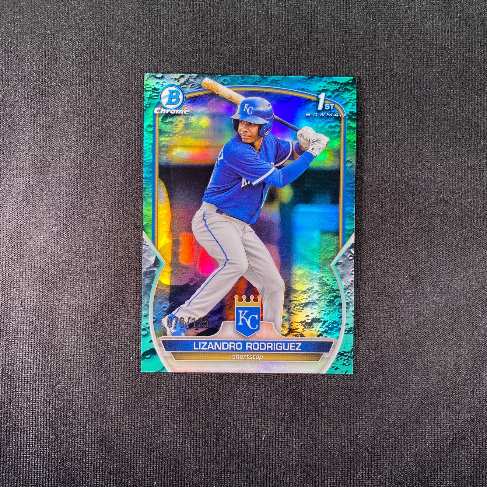 2023 Bowman Lizandro Rodriguez 1st Chrome /125 Aqua Crater Refractor BCP-47