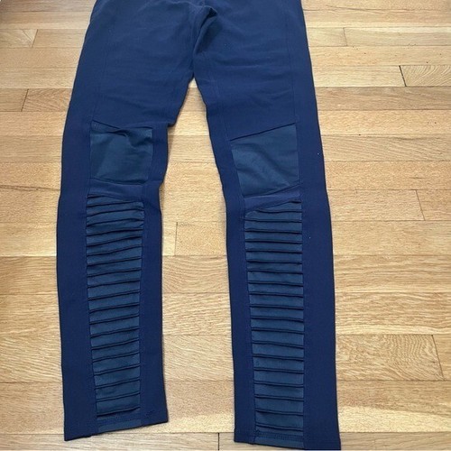 Alo Yoga Moto Leggings Blue M - Picture 11 of 14