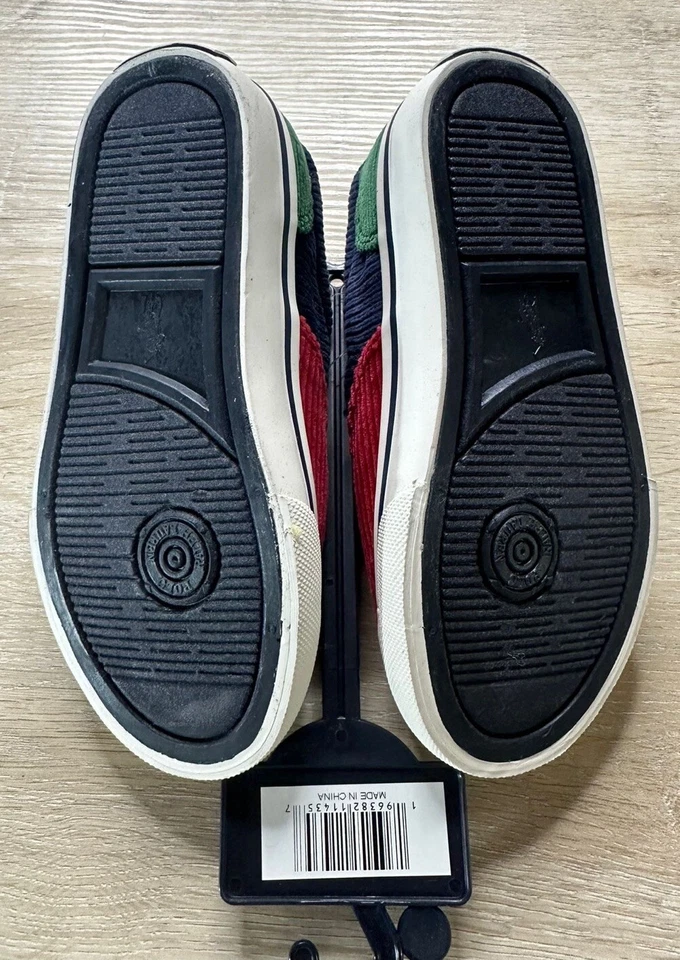 Polo Ralph Lauren Baby Shoes Multicolor 3 Corduroy Colorblock Sneakers - Image 3 of 4