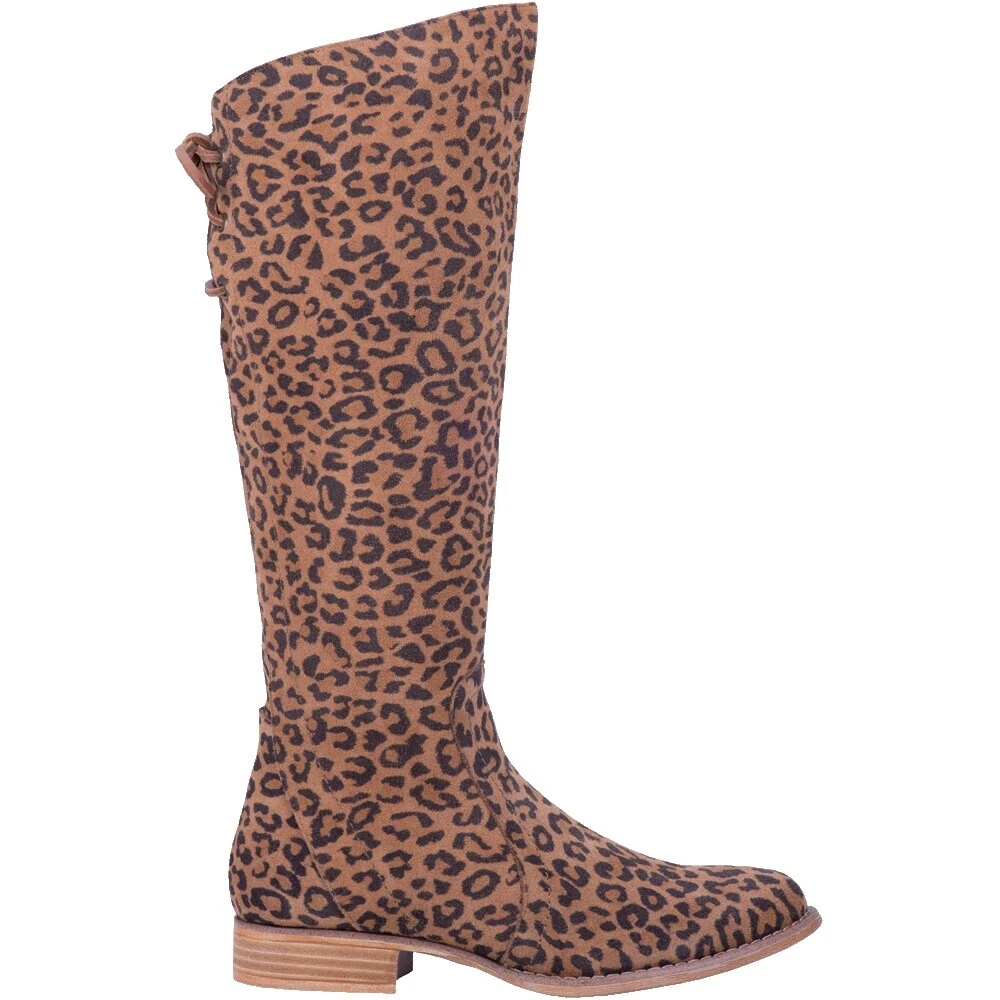 Botas superiores de gamuza dingo para mujer