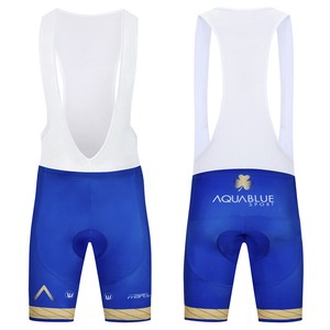 blue cycling bibs