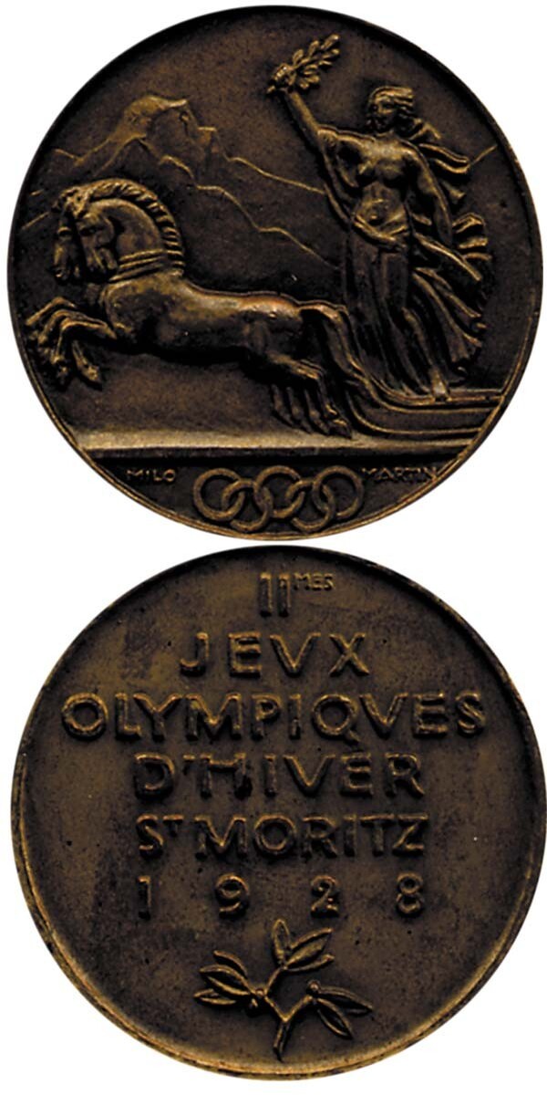 Olympische Spiele Amsterdam 1928 Teilnehmer Medaille (Gebraucht) in La