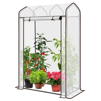 SEKEY Tomatengewächshaus Balkon Foliengewächshaus Garten Treibhaus 100 x 50 x 150 cm