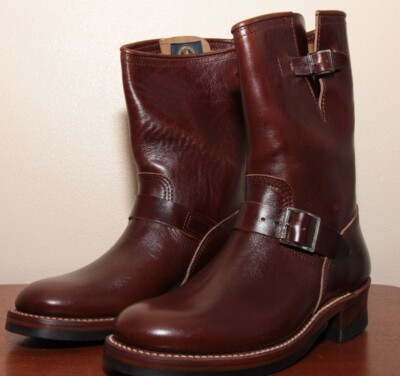 John Lofgren Wabash Engineer Boots - Dark Brown Shinki Horsebutt 8D