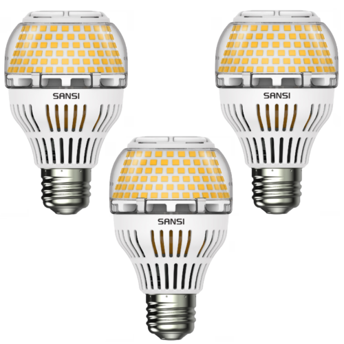 3Pack Dimmable LED Light Bulb 200W Equivalent A21 17W 3000K Warm White Home Lamp