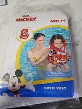 Disney Junior Mickey Swim Vest for Ages 3-6 - Bestway - BRAND NEW SEALED