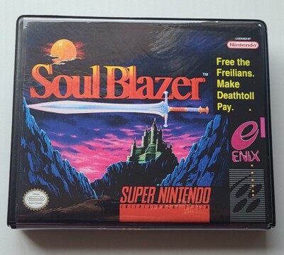Soul Blazer CASE ONLY Super Nintendo SNES Box BEST Quality Available