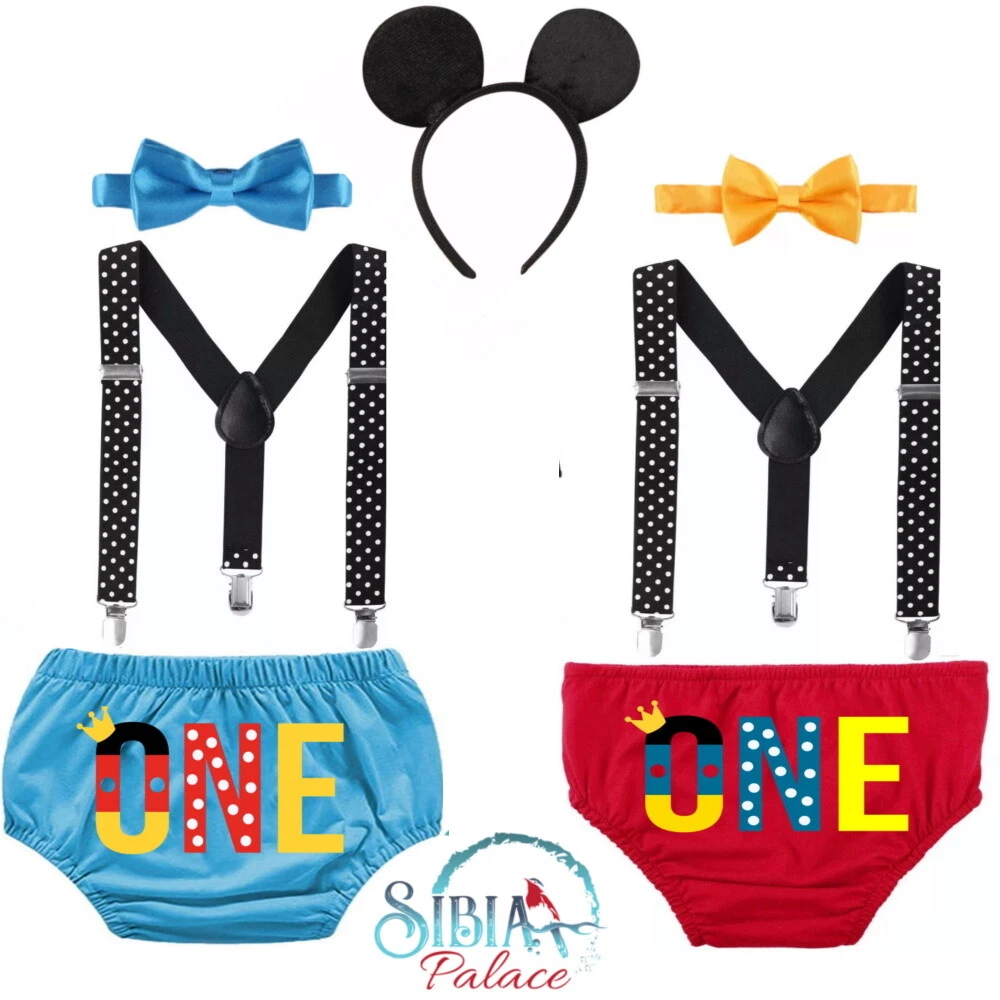 Baby boy mickey shop mouse 1st birthday outfit