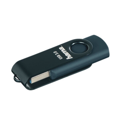 Hama USB-Stick Rotate 64GB USB 3.0 petrolblau - Datentransfer 70 MB/s