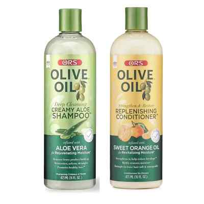 ORS Cream Aloe Haarshampoo & Auffüllende Spülung (Orangenöl & Aloe) 16 Unzen