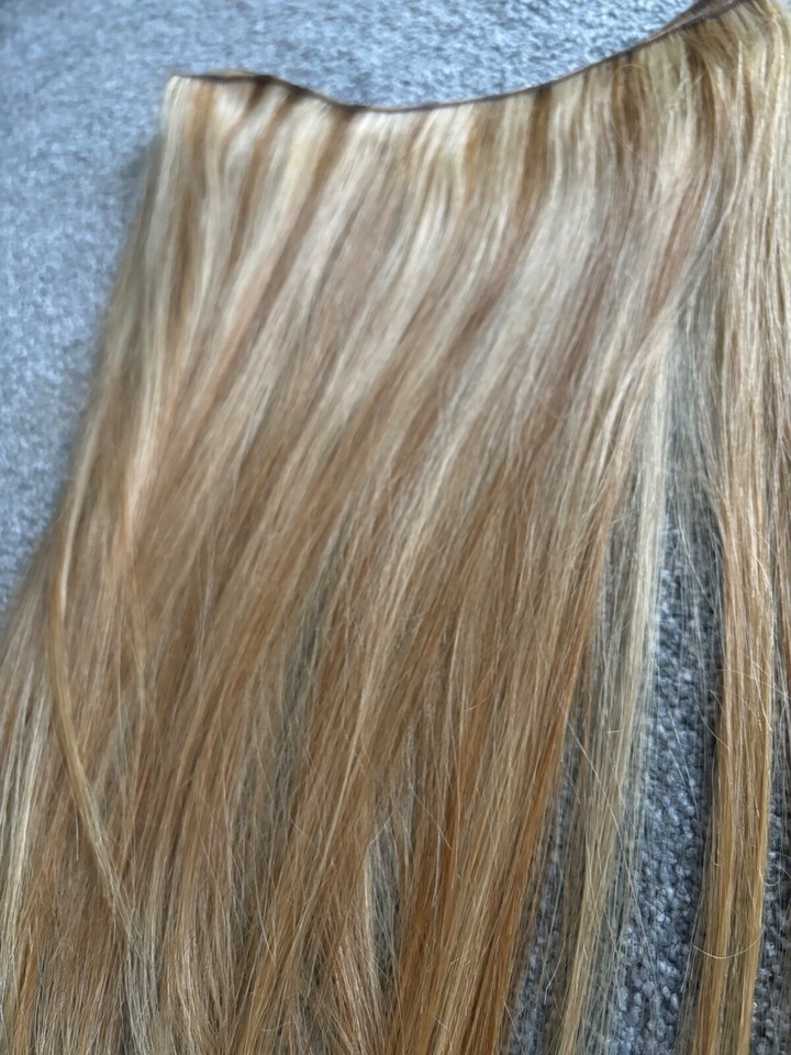 Beauty Works Tape And GOLD Weft Sewin Human Hair Extensions HONEY