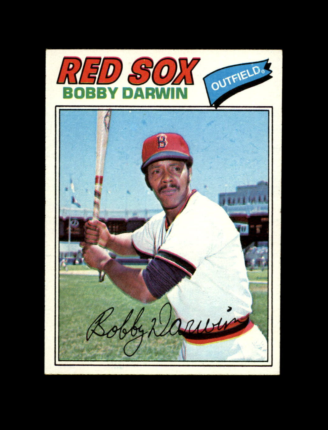 1977 Topps Baseball #617 Bobby Darwin (Red Sox) NM