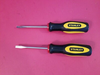 STANLEY 3'' INCH FLAT SCREWDRIVER *NEW* (LOT OF 2) -FREE SHIPPING-