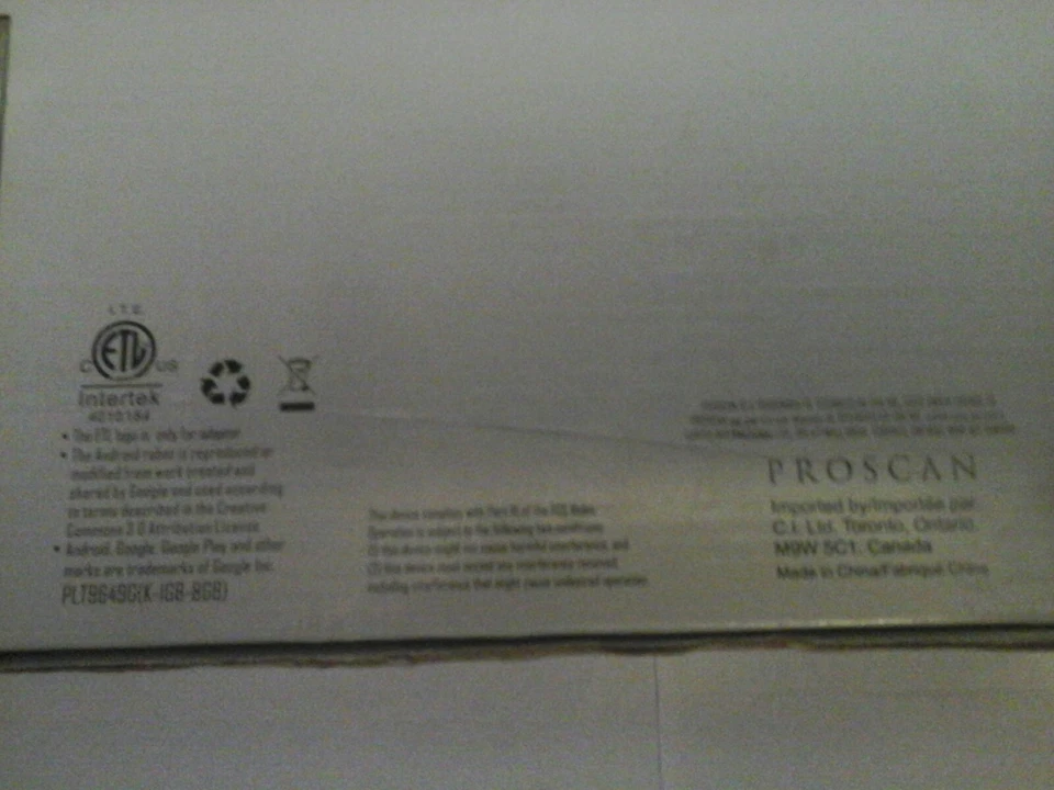 Proscan PLT9606G 9" 8 GB Tablet Black pro owned,  nice condition.  - Image 2 of 4