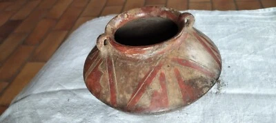 Vase/pot en terre cuite ORIGINAL et ANCIEN numéroté art précolombien du Mexique - Photo 1/4