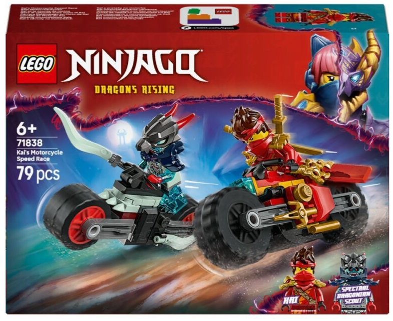 LEGO Ninjago 71838 Kai's Motorcycle Speed Race 79 pcs Toy Building