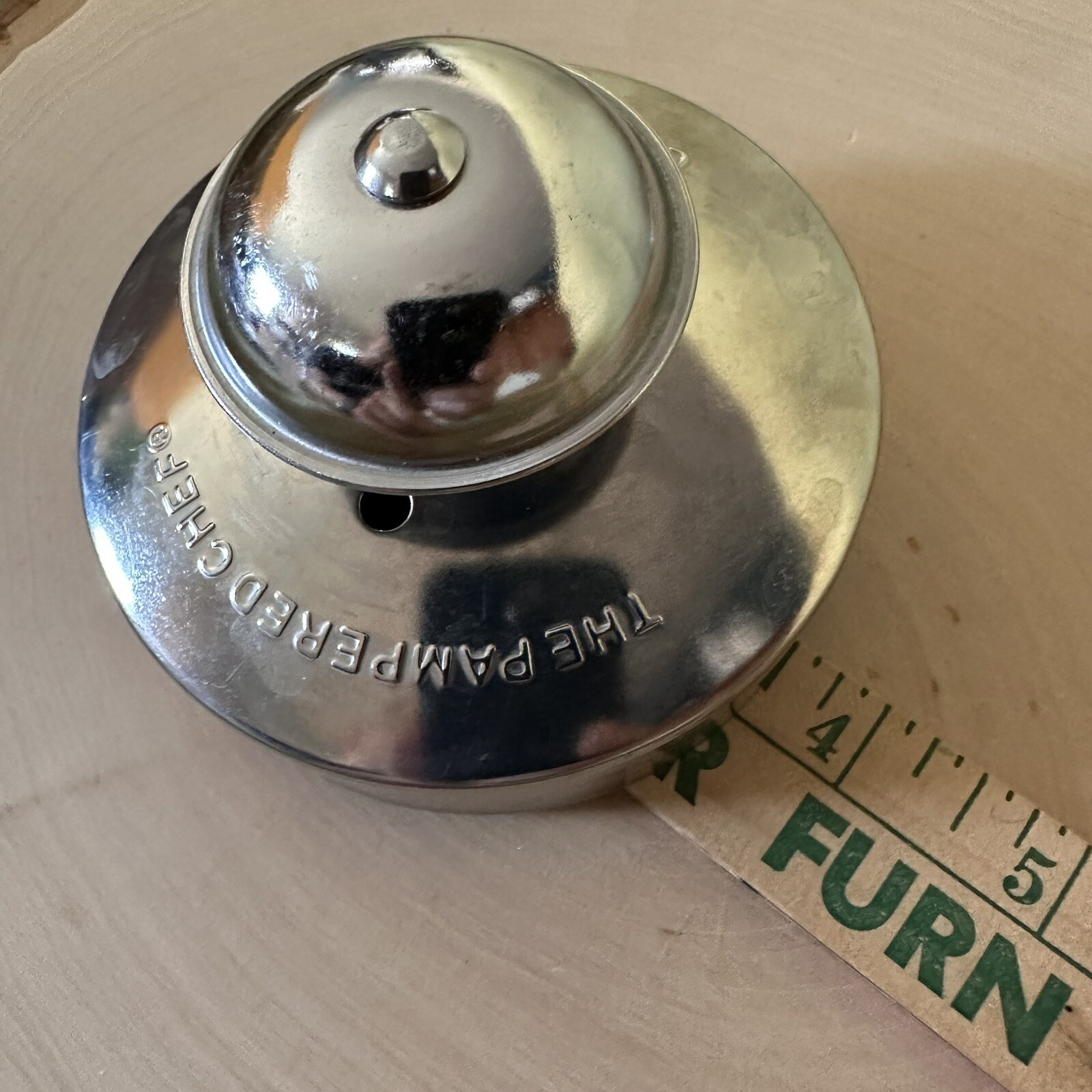 The Pampered Chef CutNSeal 3.5" Sandwich Cutter and Sealer Silver