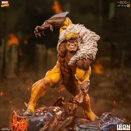 Iron Studios Sabretooth Statue Figure 1:10 Marvel X-Men Wolverine Limited Ed New - Picture 4 of 16