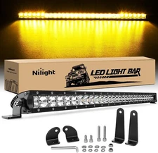 Nilight 31 Inch Amber Single Row Led Light Bar Super Slim 150W Combo Light Bars