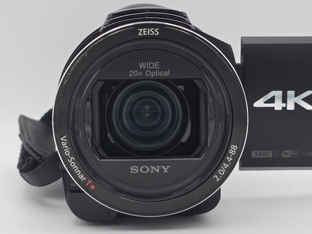 Sony 4K Camcorder Handycam FDR-AX45A Black Operation Checked