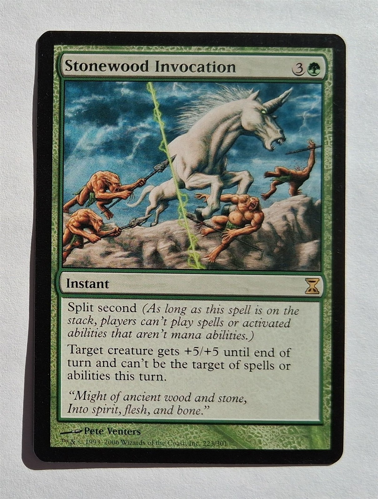 Magic MTG - Stonewood Invocation - Time Spiral - NM