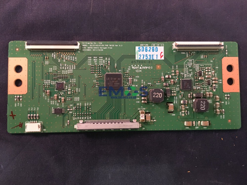 6871L-2753E 6870C-0401C TCON BOARD FOR PANASONIC GENUINE TX-L47E5B