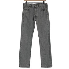 LEVI'S 501 Original Fit Straight Leg Button Fly Jeans 30x32 Grey Classic Casual