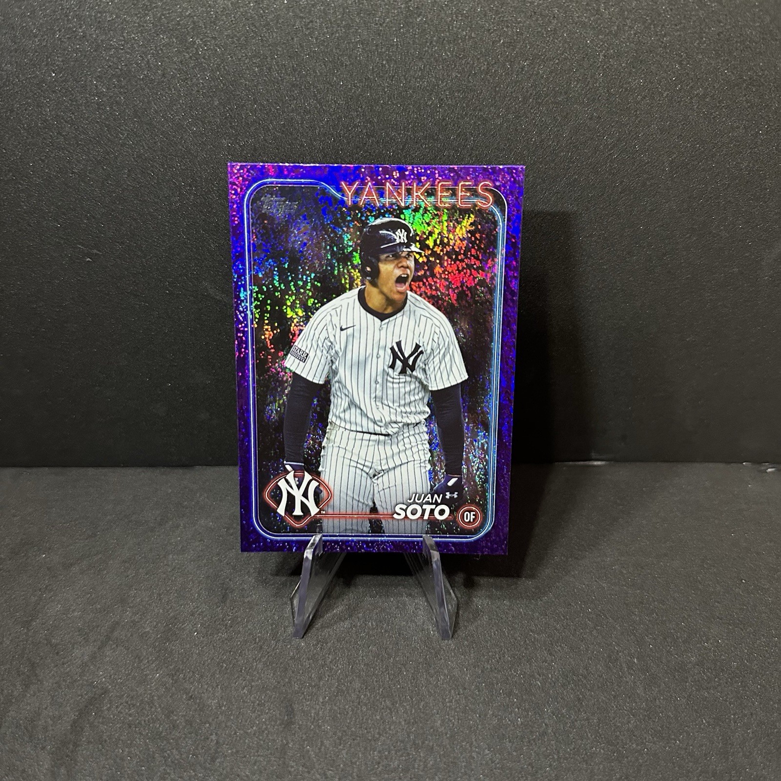 2024 Topps Update Purple Holo Foilboard /799 Juan Soto #US1 New York Yankees